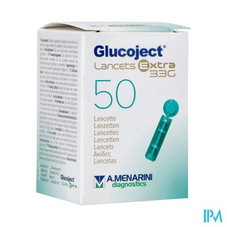 Glucoject l.extra 33g Lancettes 50