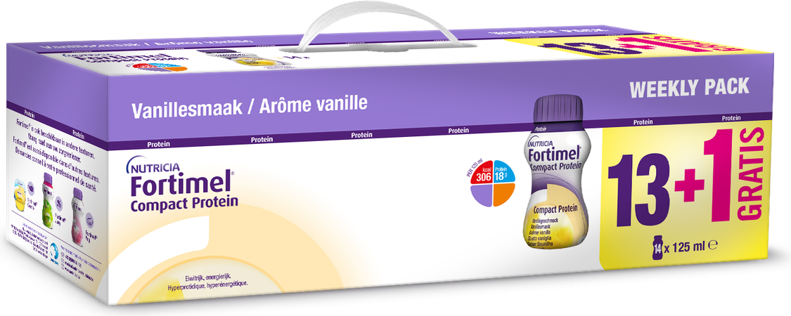 Fortimel Compact Protein Week Pack Vanil. 14x125ml 2