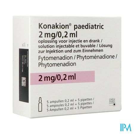 Konakion Paediatric Amp 5 0,2ml/2mg