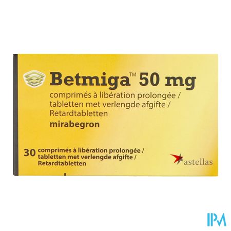 Betmiga Pi Pharma 50mg Liberat. Prol. Comp 30 Pip 1