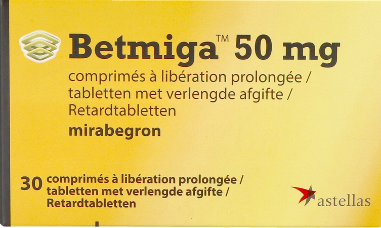 Betmiga Pi Pharma 50mg Verleng.afgift. Tabl 30 Pip 1