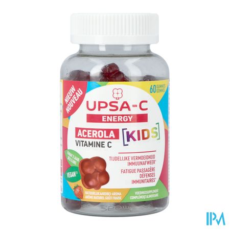 Upsa C Energy Acerola Kids Gummies 60 1