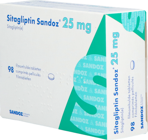 Sitagliptin Sandoz 25mg Comp Pell 98 2