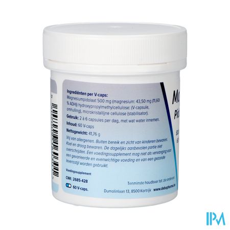 Magnesiumpidolaat V-caps 60x500mg Deba 1