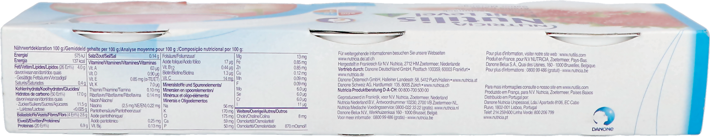 Nutilis Fruit Stage 3 Aardbei 3x150g 6