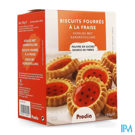 Prodia Biscuits Fourres Fraise 150g 5850 Revogan