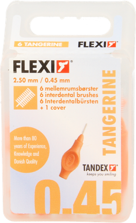 Flexi Orange Borsteltje Ultra Fine Interdentaal 6 2