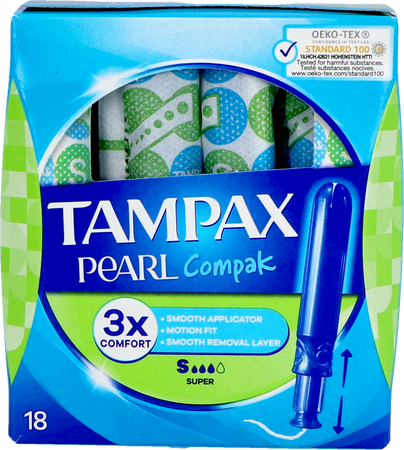 Tampax Pearl Compak Super 18 1