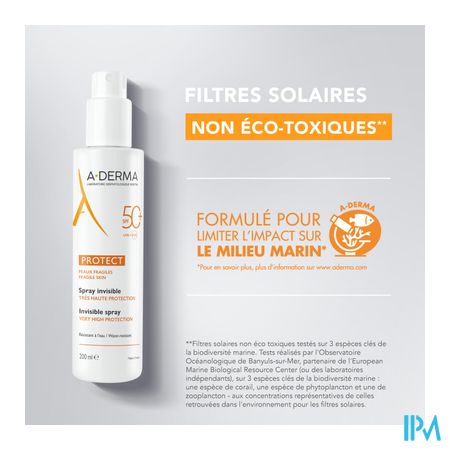 Aderma Protect Spray Spf50+ 200ml 14