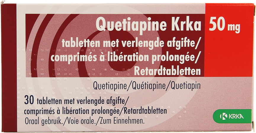 Quetiapine Krka 50mg Verlengde Afgifte Tabl 30 1