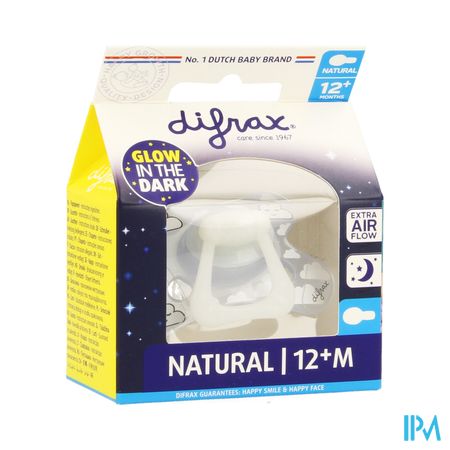 Difrax Fopspeen Natural 12+ Nacht