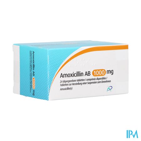 Amoxicillin Ab 1000mg Disp. Tabl 24 X1000mg