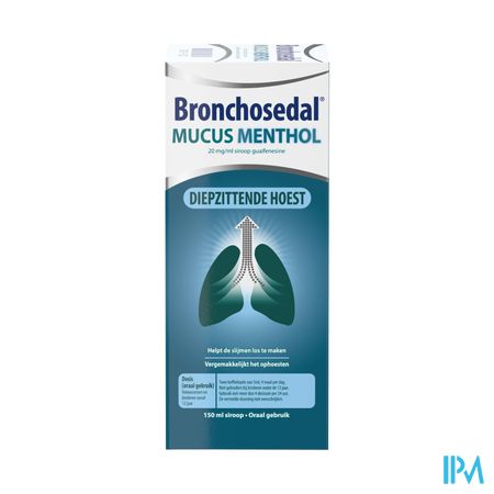 Bronchosedal Mucus Menthol Suikervrij150ml 20mg/ml