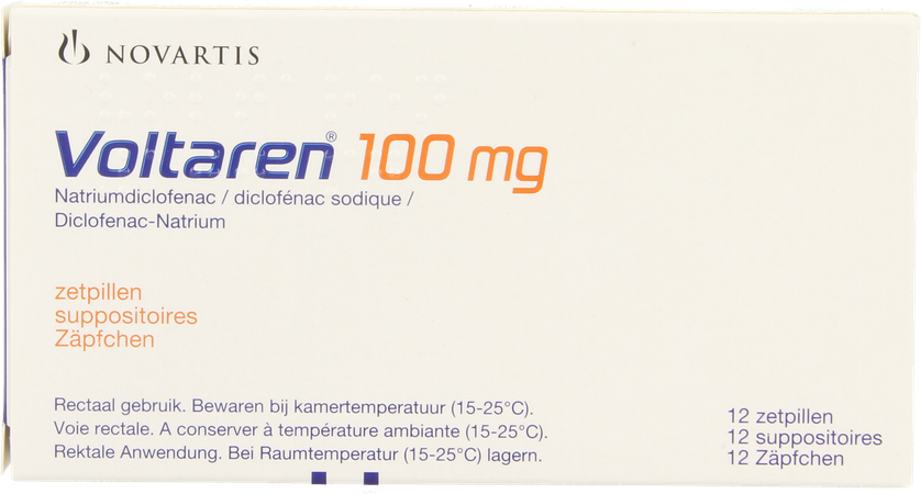 Voltaren Supp 12 X 100mg 4