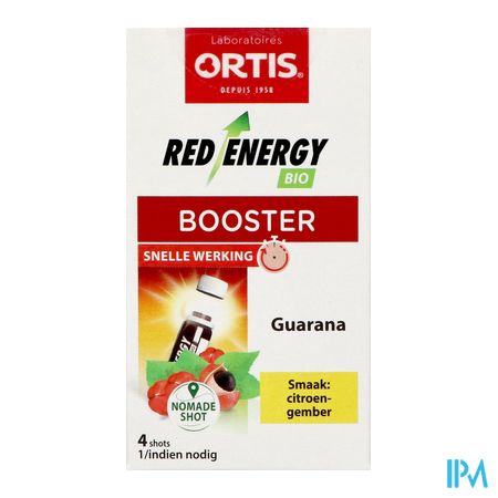 Ortis Red Energy Citron Gingembre Bio Shots 4x15ml 1