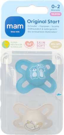 Mam Original Start Fopspeen Silic.pure 0-2m Blue 2 2