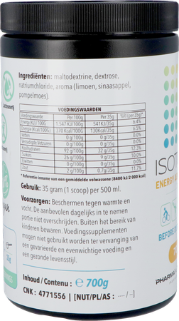 Sport Isotone Energy Agrum Drink700g Pharmanutrics 3