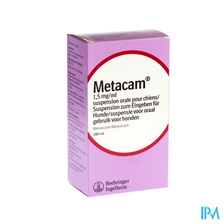 Metacam 1,5mg/ml Orale Susp Hond 180ml