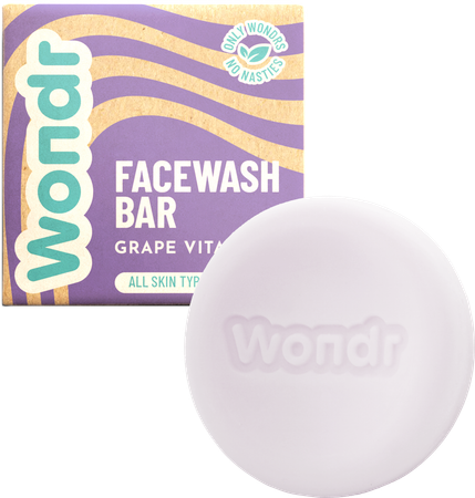 Wondr Facewash Bar Grape Vitality 83g 1