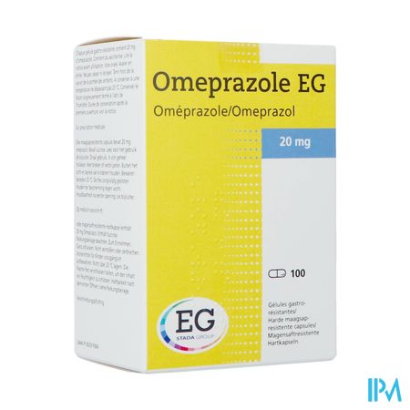 Omeprazole Eg 20mg Orifarm Gastroresist Caps 100