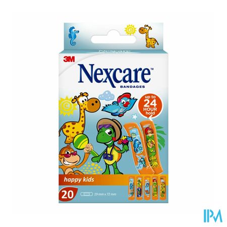 Nexcare 3m Happy Kids Strips 20 N0920nlw