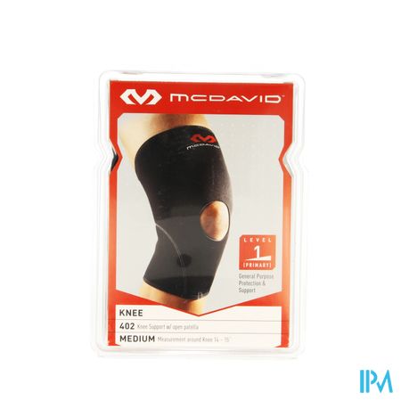 Mcdavid Knee Supp.open Patella Black/scarlet M 402