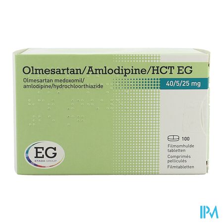 Olmesartan/Amlodipin/Hct EG 40/ 5/25,0 Comp Pel100 1