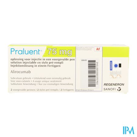 Praluent 75mg Opl Inj Voorgev.pen 2 X 75mg 1