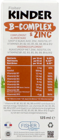 Fisher Kinder B-complex + Zink Siroop 125ml 3