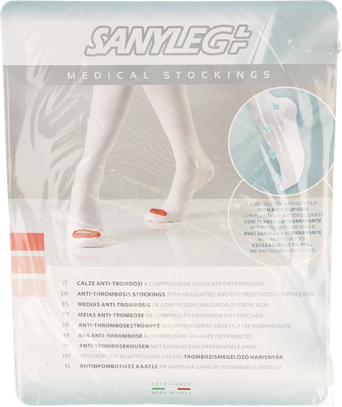 Sanyleg Ad A/tromb.kous A/slip Wit Long l 1p 1