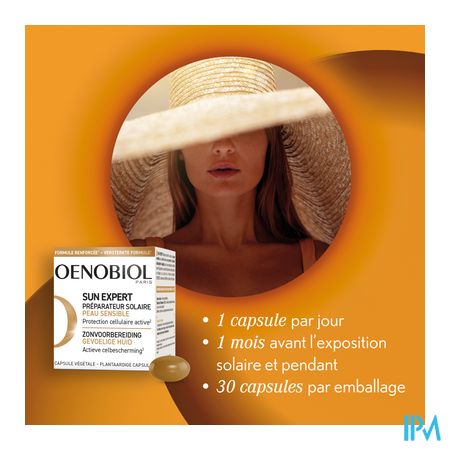 Oenobiol Sun Expert Peau Sens. Caps 2x30 5