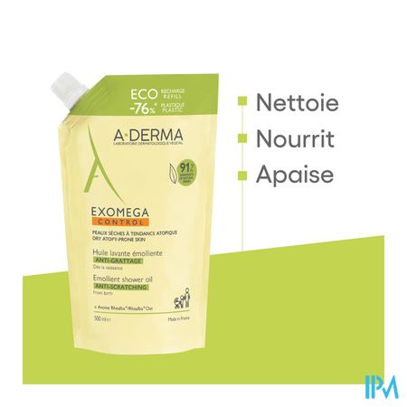 Aderma Exomega Control Wasolie Emol. Refill 500ml 9