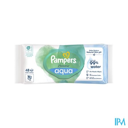 Pampers Lingettes Aqua Pure 0% 48