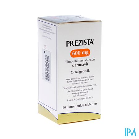 Prezista 600mg Comp 60 X 600mg 1
