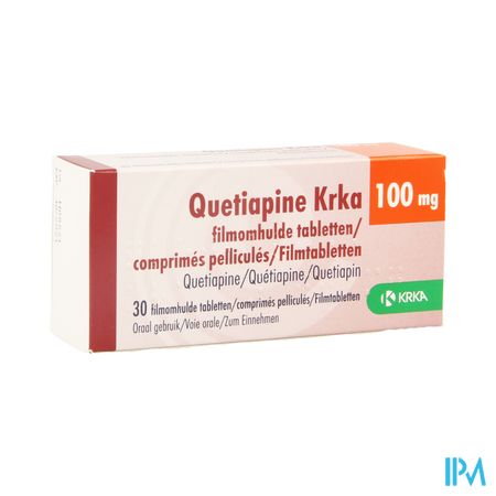 Quetiapine Krka 100mg Filmomh Tabl 30