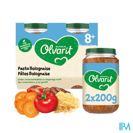 Olvarit Pasta Bolognaise 2x200g 8m06