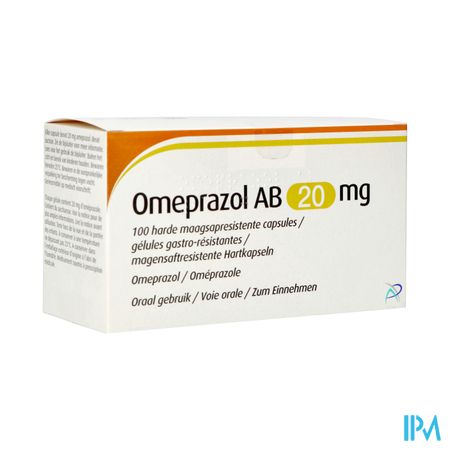 Omeprazol Ab 20mg Maagsapresist. Caps 100 Blister