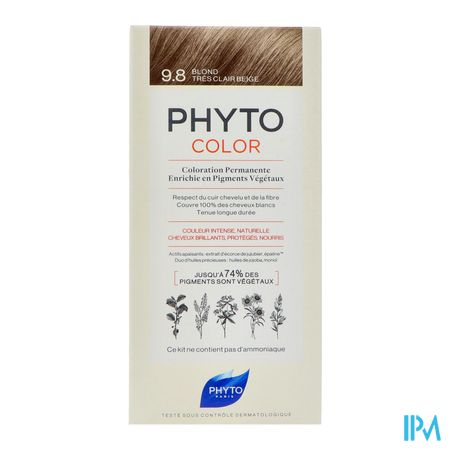 Phytocolor 9.8 Blond Tres Clair Beige 7