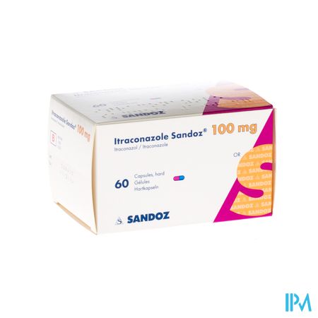 Itraconazole Sandoz Caps 60x100mg