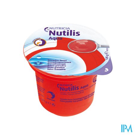 Nutilis Eau Gelifiee Grenadine Cups 12x125g