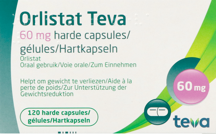 Orlistat Teva Harde Caps 120 X 60mg 5