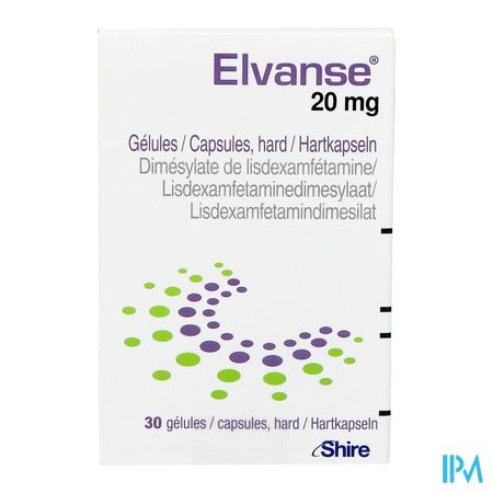 Elvanse 20mg Caps Dur 30 1