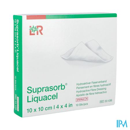 Suprasorb Liquacel Verband 10x10cm 10 33436-180021