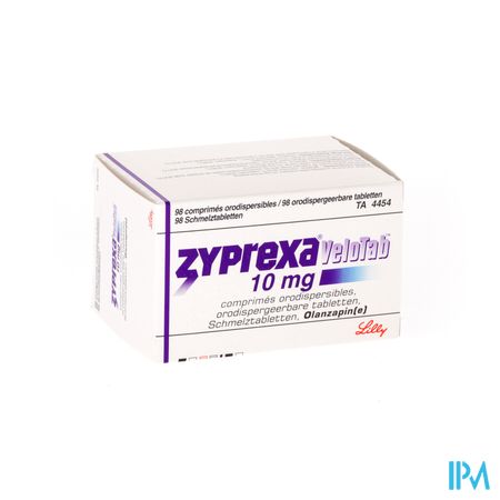 Zyprexa Velotab 10mg Comp Orodisp 98 X 10mg