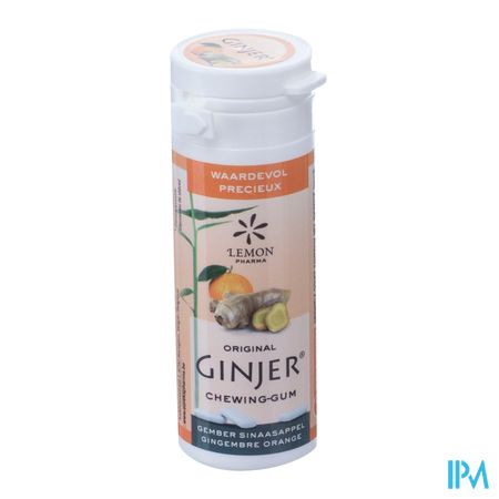 Ginjer Original Xylitol Chewing-Gum 30gr - Lemon Pharma 2