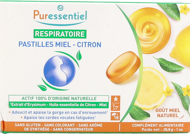 Puressentiel Respiratoire Pastilles Miel Citron 18 1