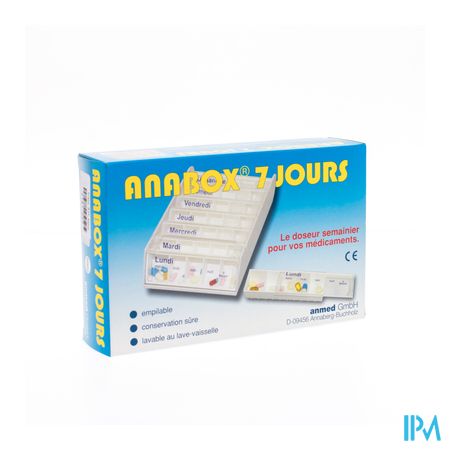 Anabox Pilulier Blanc 7 Jours