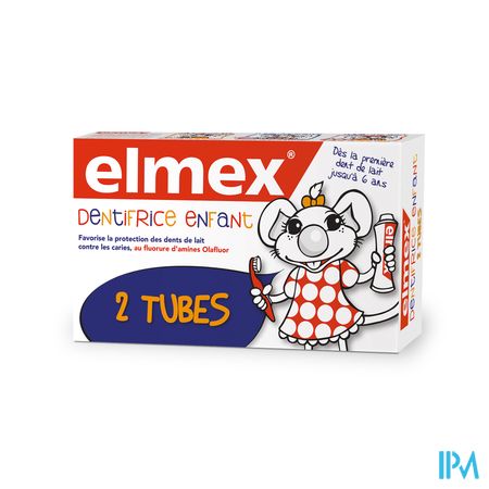 DENTIFRICE ELMEX® ENFANT TUBE 2x50ML