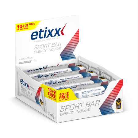 Etixx Energy Sport Bar Nougat 12x40g 1