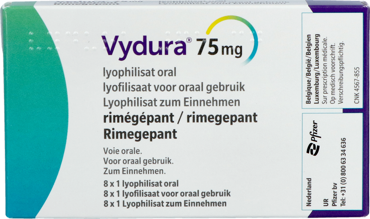 Vydura 75mg Lyophilisaat Oraal Fl 8x1 4